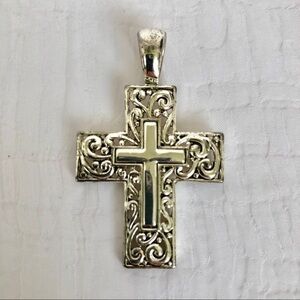 Silver Cross Charm. EUC.